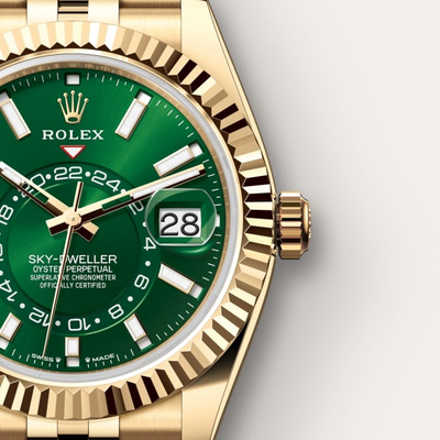 Sky-Dweller 42mm18ct Yellow Gold Green Dial