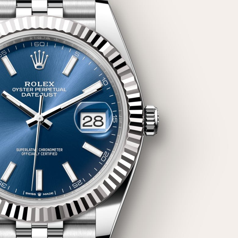 Datejust 41 Oyster, 41 mm, Oystersteel and white gold