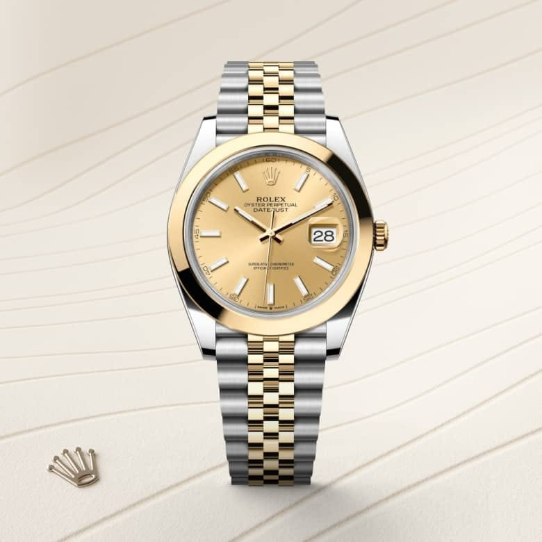 Datejust 41 Oyster, 41 mm, Oystersteel and yellow gold