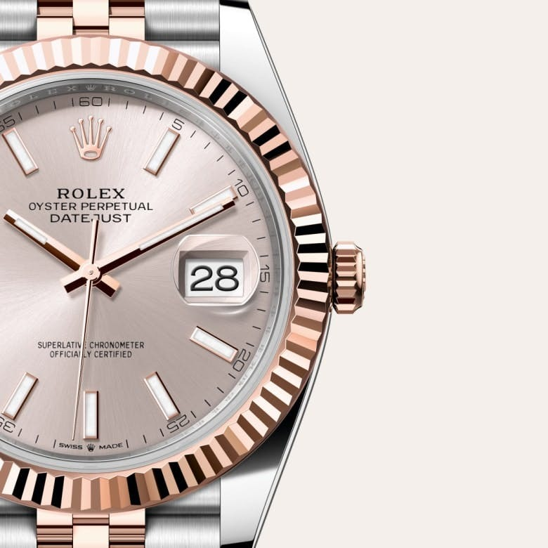Datejust 41 Oyster, 41 mm, Oystersteel and Everose gold