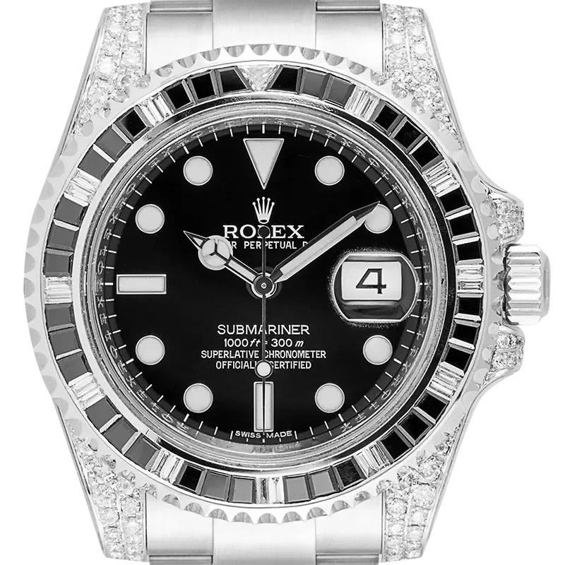Submariner Date Silver Black Diamond, 40mm
