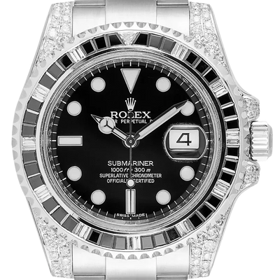 Submariner Date Silver Black Diamond, 40mm