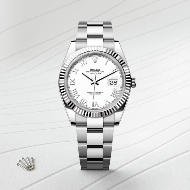Datejust 41 Oyster, 41 mm, Oystersteel and white gold