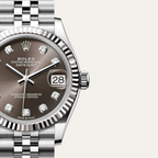 Datejust 31 Oyster, 31 mm, Oystersteel and white gold
