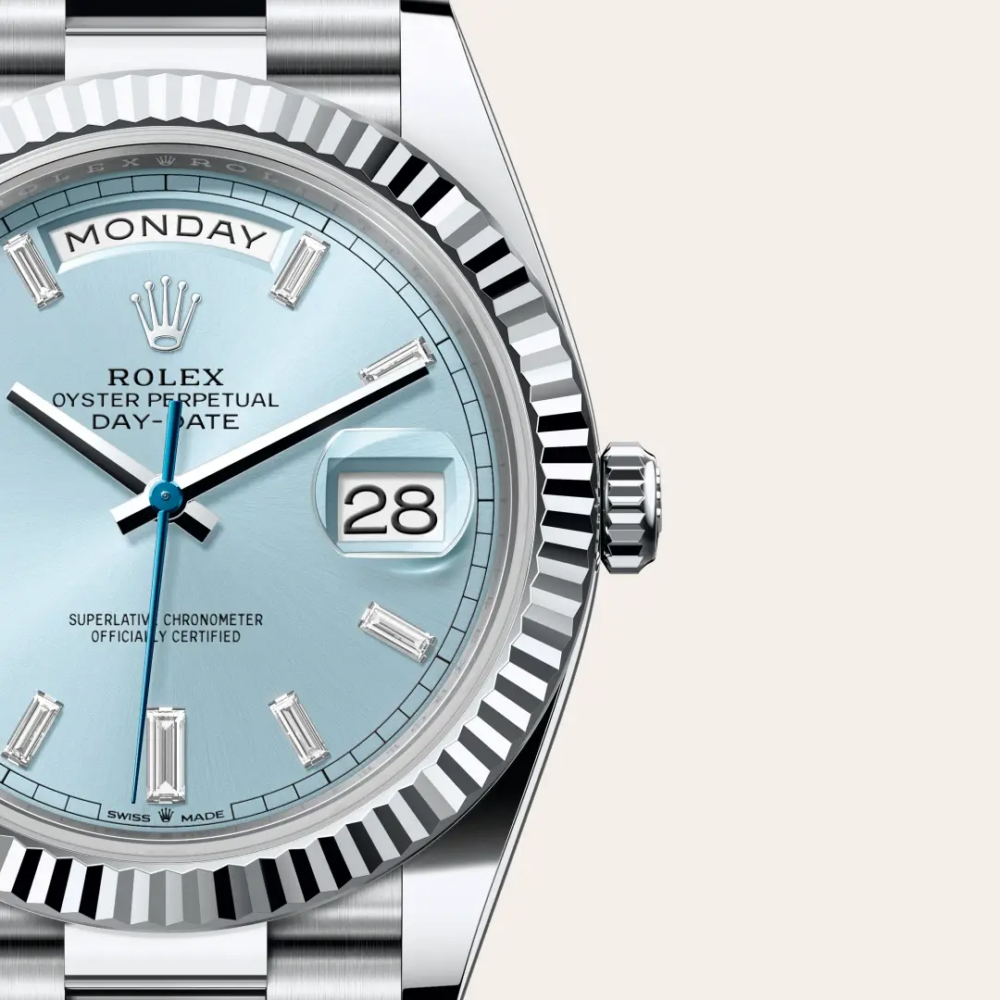 Day-Date 40 Platinum – Ice Blue Dial