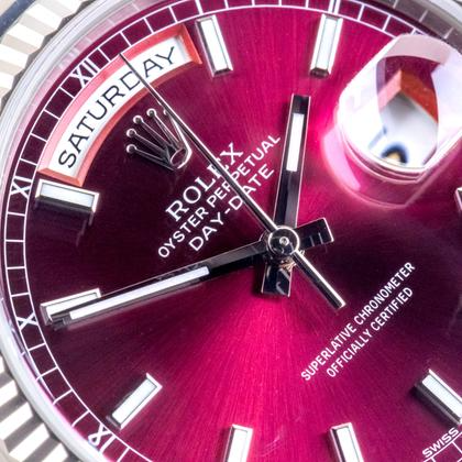Day-Date 36mm Factory Cherry Red Dial