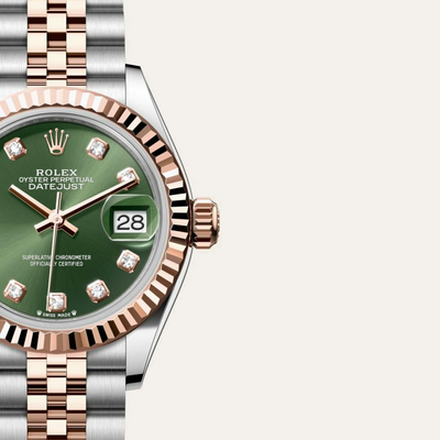 Lady-Datejust Oyster, 28 mm, Oystersteel and Everose gold