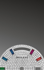 Day-Date 40 “Rainbow Diamond Pavé Dial” in White Gold