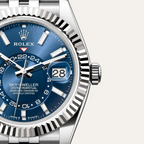 Sky-Dweller Stainless Steel, Blue Index Dial, 42 mm