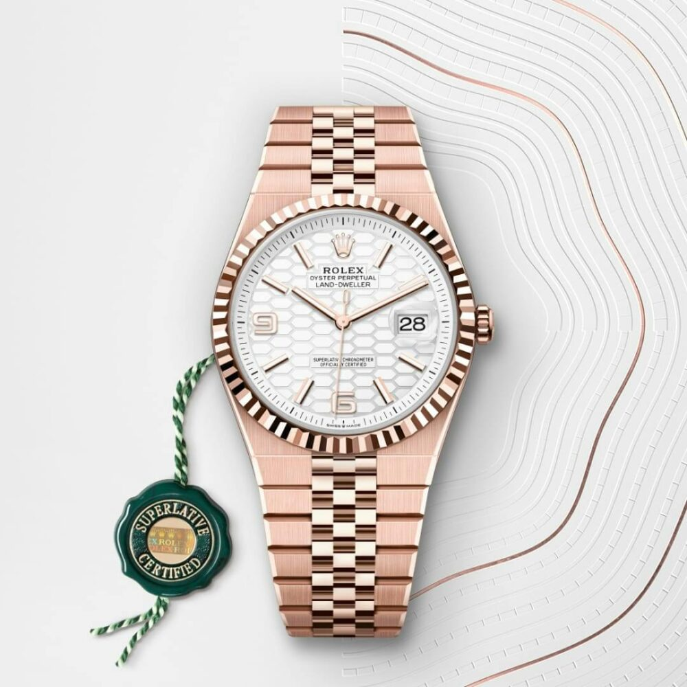 Land-Dweller 40 Oyster, 40 mm, Everose gold