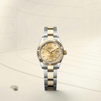 Lady-Datejust Oyster, 28 mm, Oystersteel and yellow gold