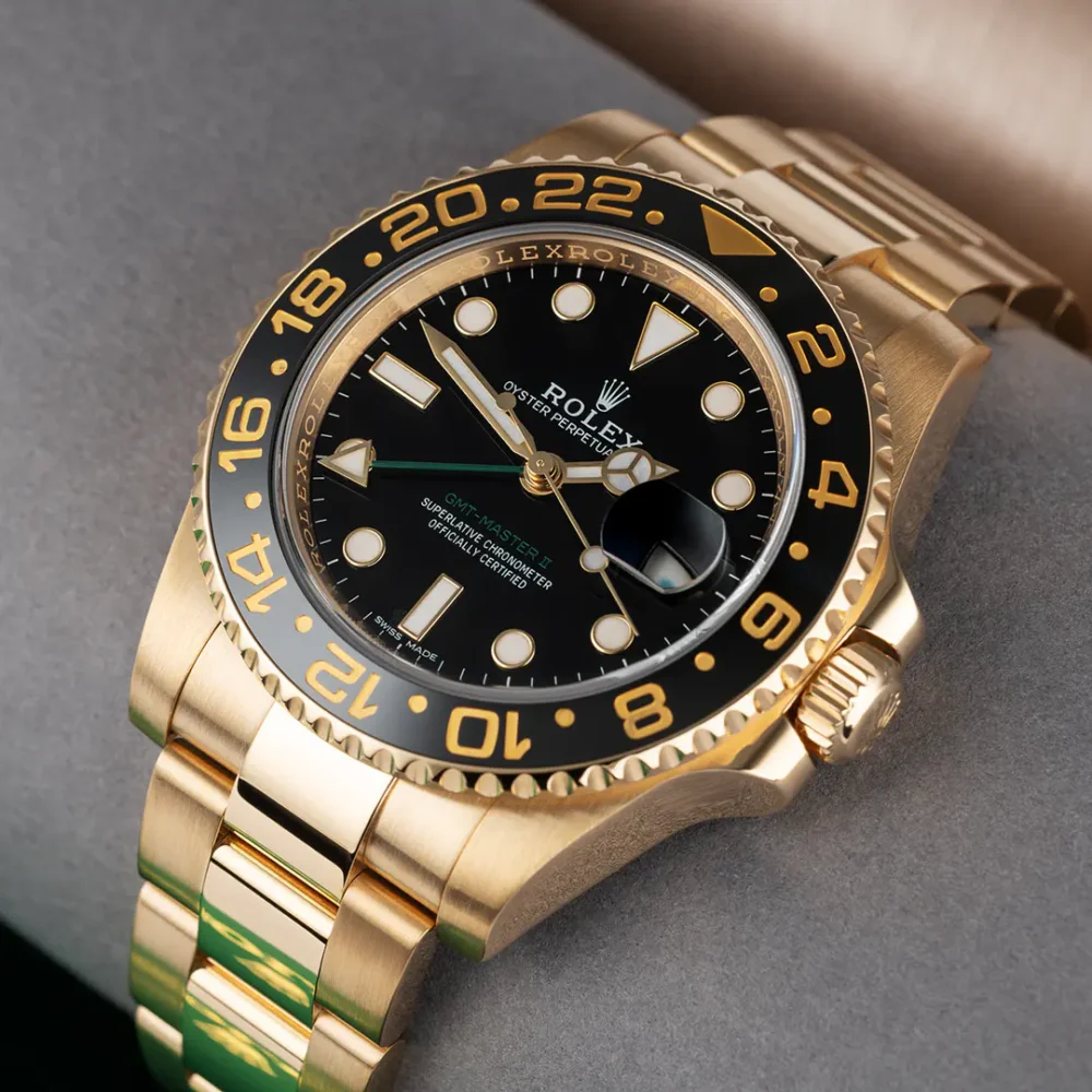 GMT-Master II “Root Beer” Yellow Gold Black Dial