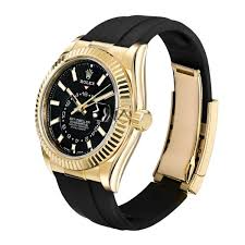 Sky-Dweller Oysterflex, 18K Yellow Gold, Black Index Dial 42 mm