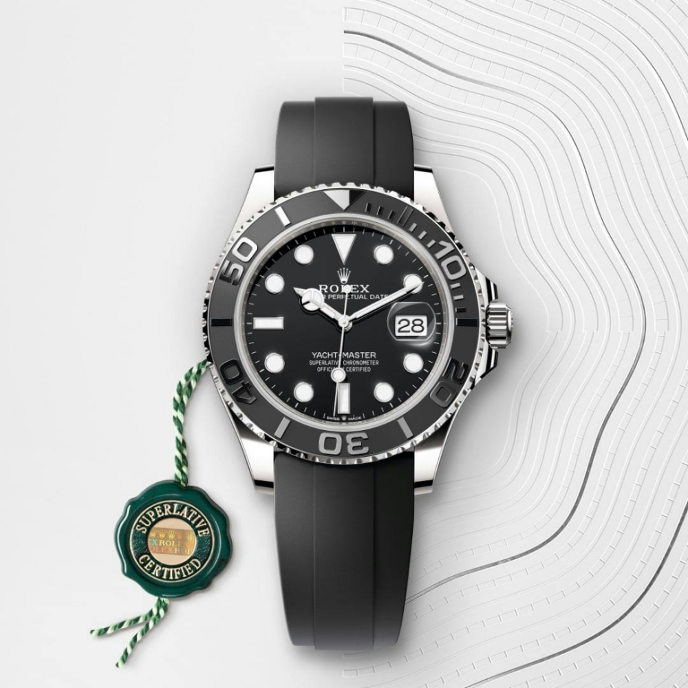 Yacht-Master 42 Oyster, 42 mm, white gold