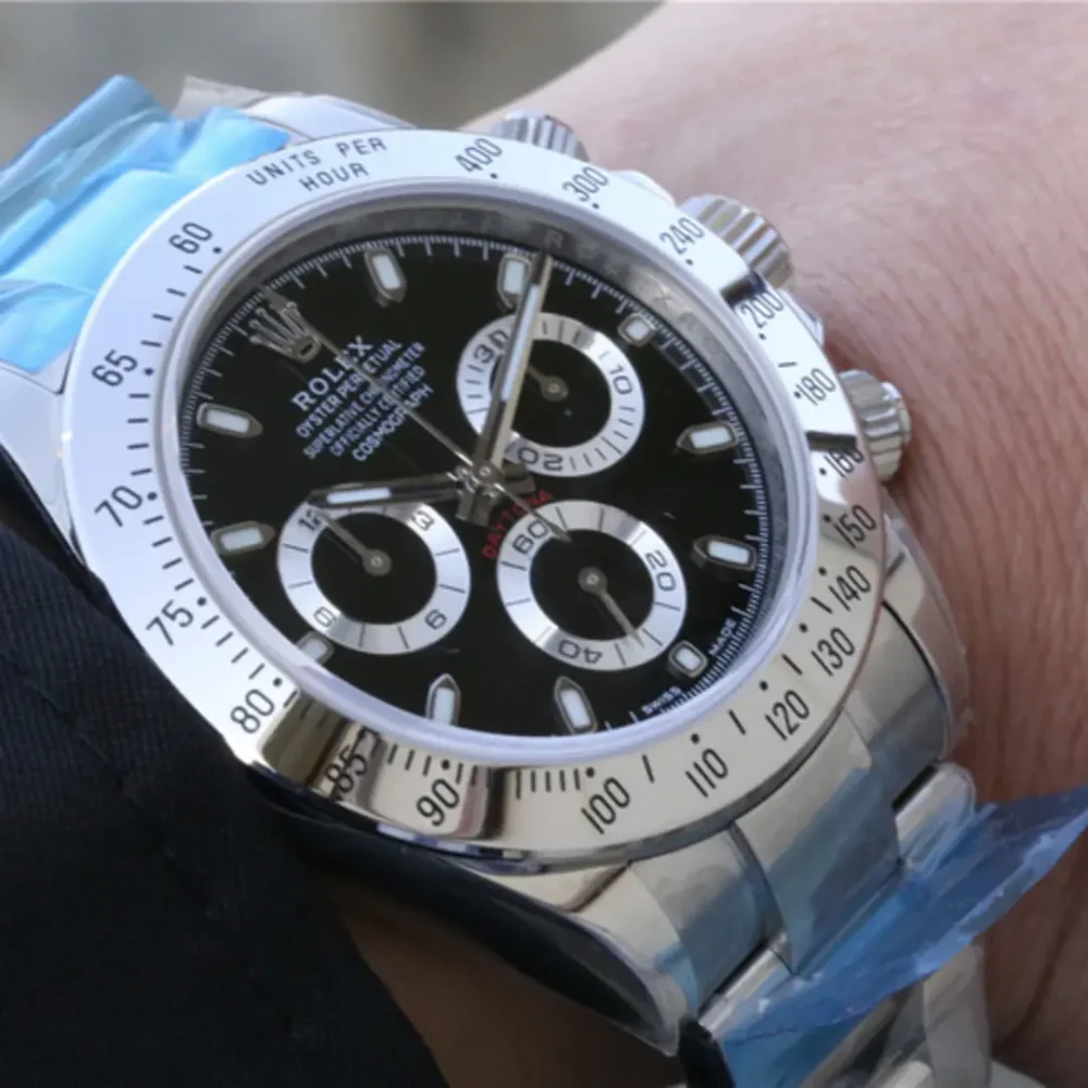 Cosmograph Daytona Stainless Steel Black Dial