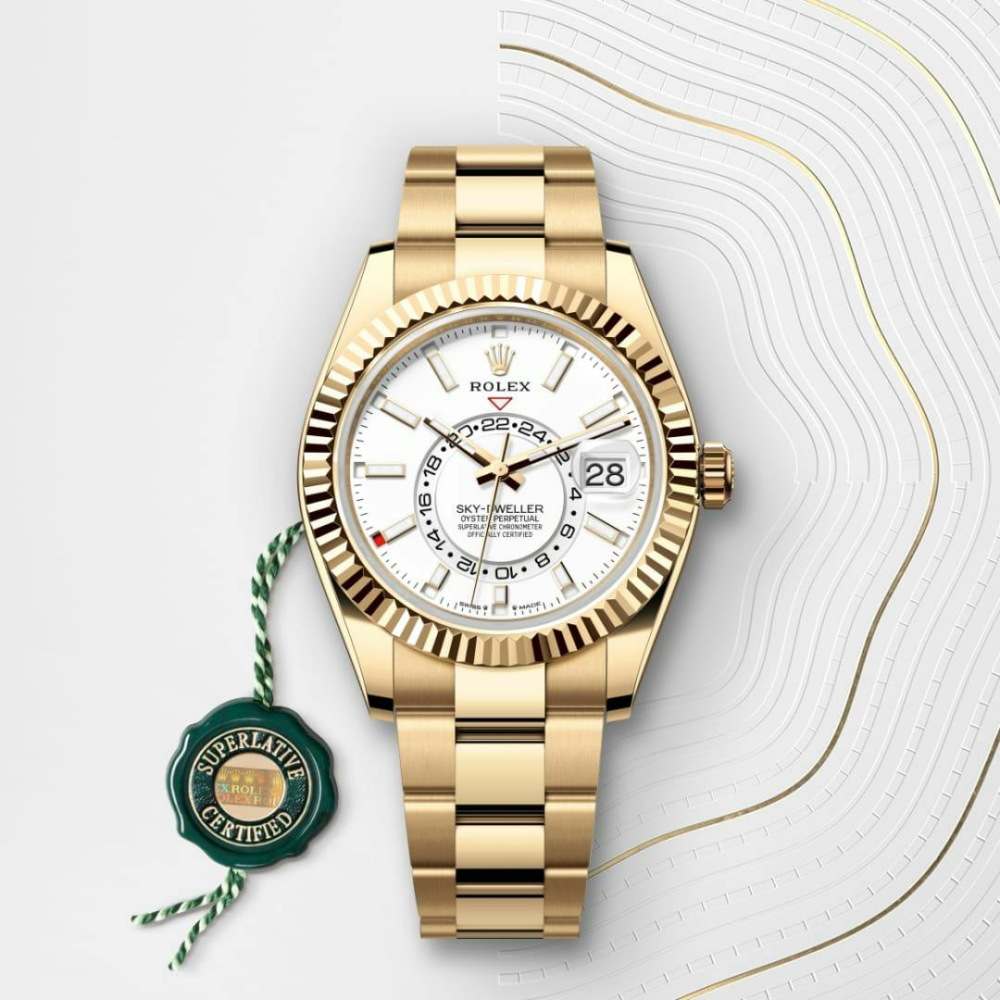 Sky-Dweller Oyster, 42 mm, yellow gold