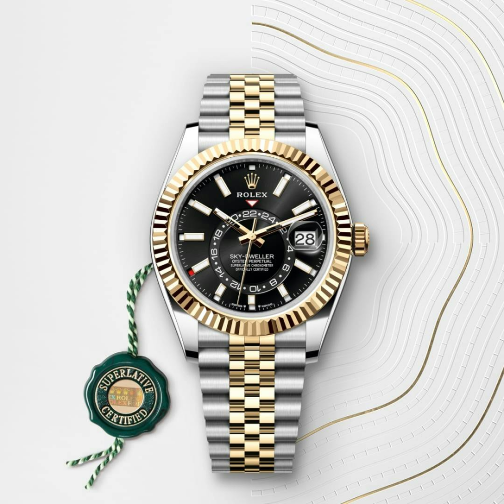 Sky-Dweller Oyster, 42 mm, Oystersteel and yellow gold