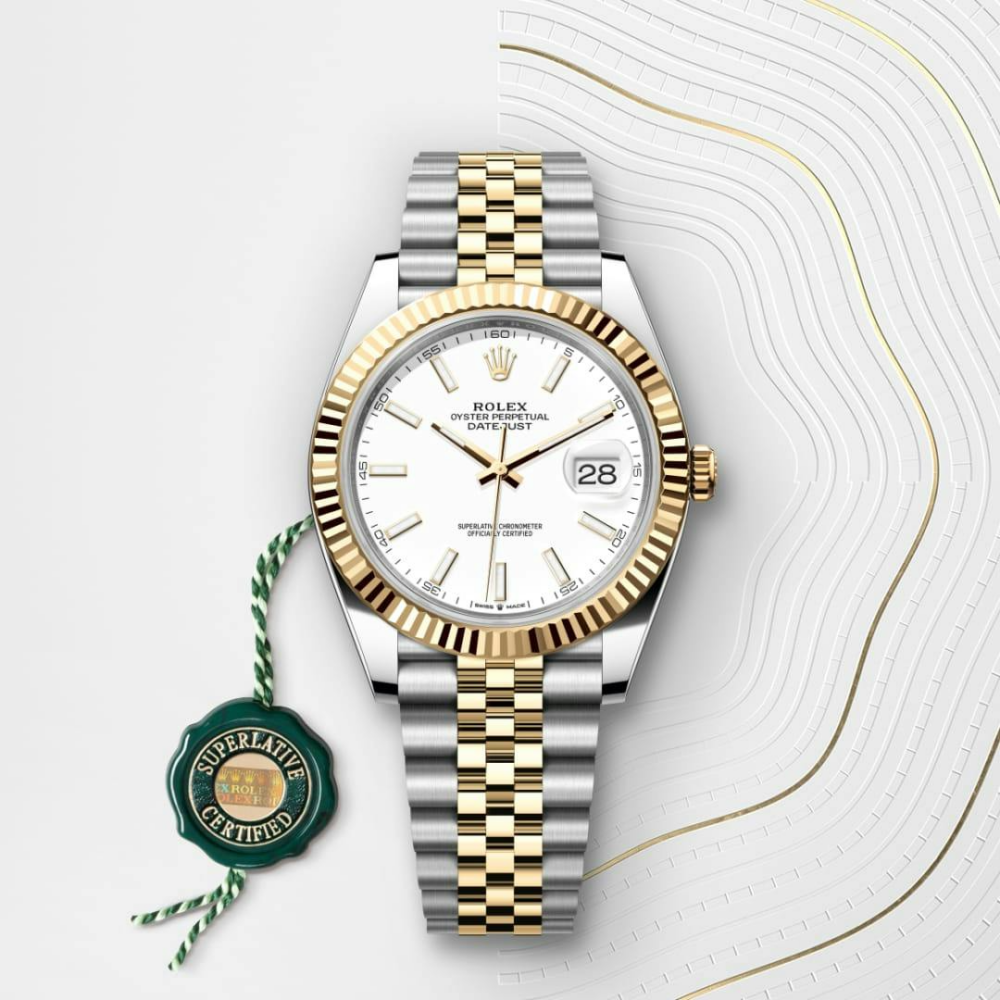 Datejust 41 Oyster, 41 mm, Oystersteel and yellow gold