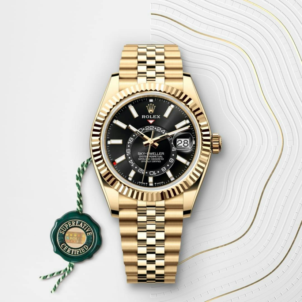 Sky-Dweller Oyster, 42 mm, yellow gold