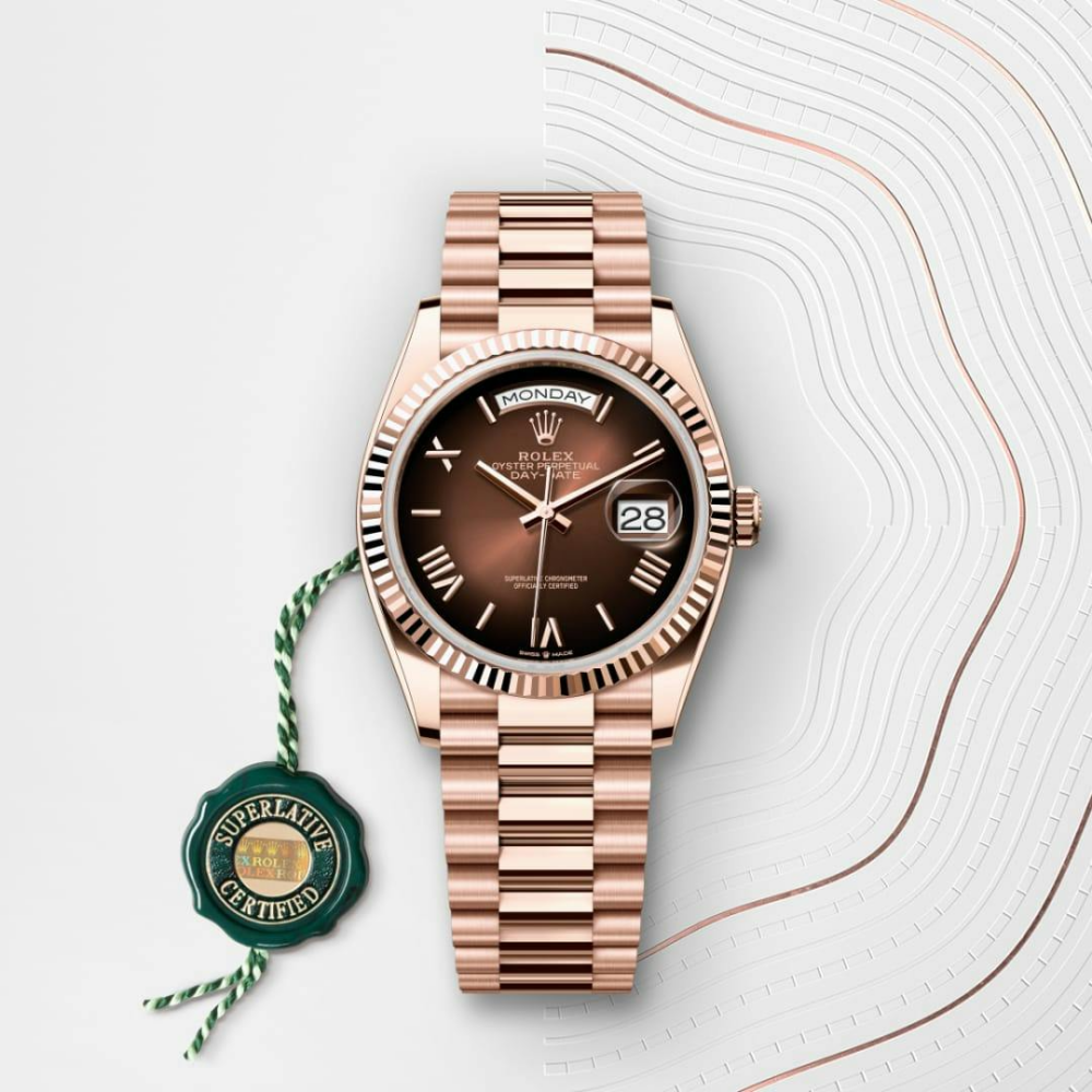 Day-Date 36 Oyster, 36 mm, Everose gold