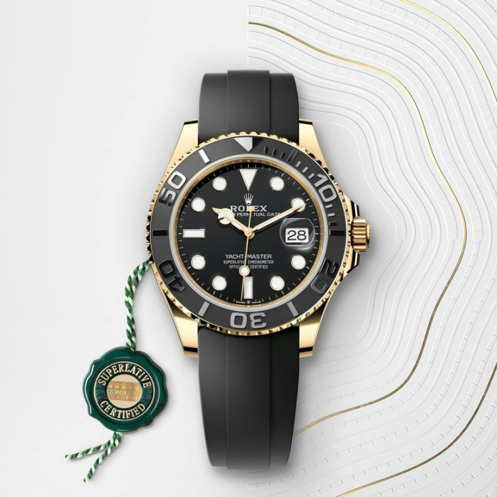 Yacht-Master 42 Oyster, 42 mm, yellow gold