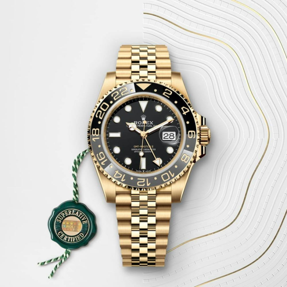 GMT-Master II Oyster, 40 mm, yellow gold
