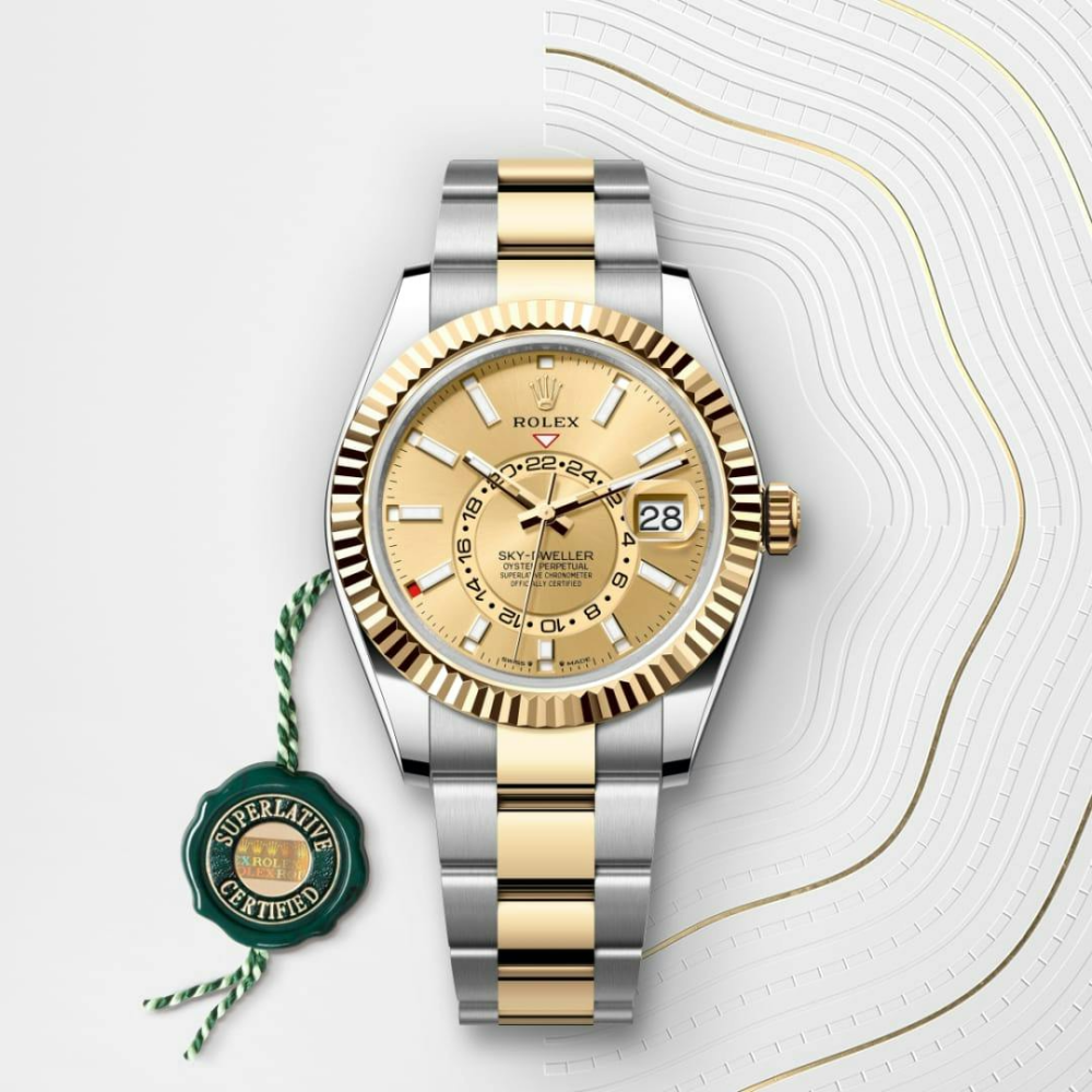 Sky-Dweller Oyster, 42 mm, Oystersteel and yellow gold