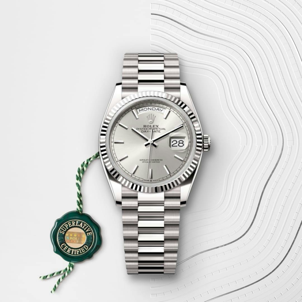 Day-Date 36 Oyster, 36 mm, white gold