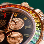 Cosmograph Daytona Rainbow Yellow Gold Black Dial