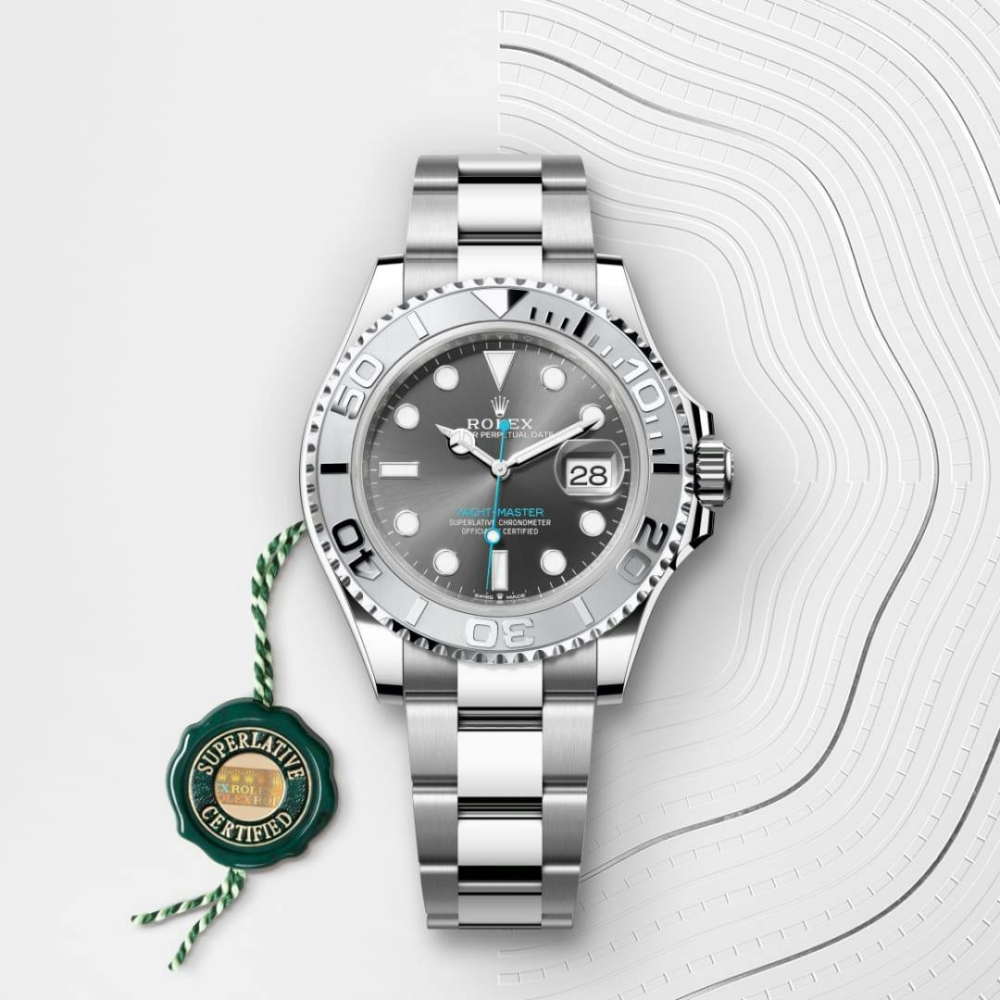 Yacht-Master 40 Oyster, 40 mm, Oystersteel and platinum