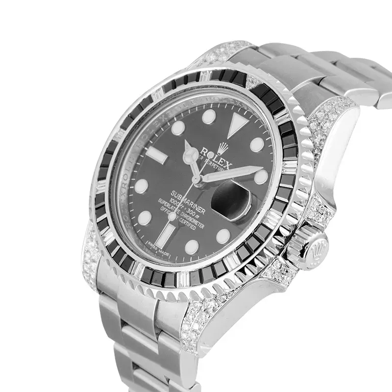 Submariner Date Silver Black Diamond, 40mm