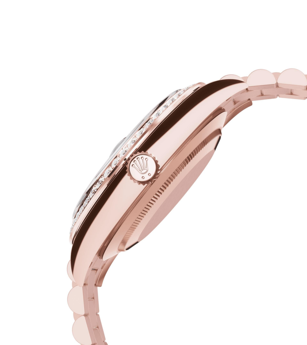 Day-Date Rose Gold Diamond Bezel Slate Ombre Dial (2025)