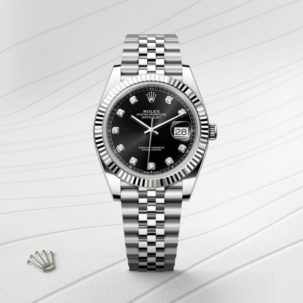 Datejust 41 Oyster, 41 mm, Oystersteel and white gold
