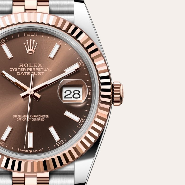 Datejust 41 Oyster, 41 mm, Oystersteel and Everose gold