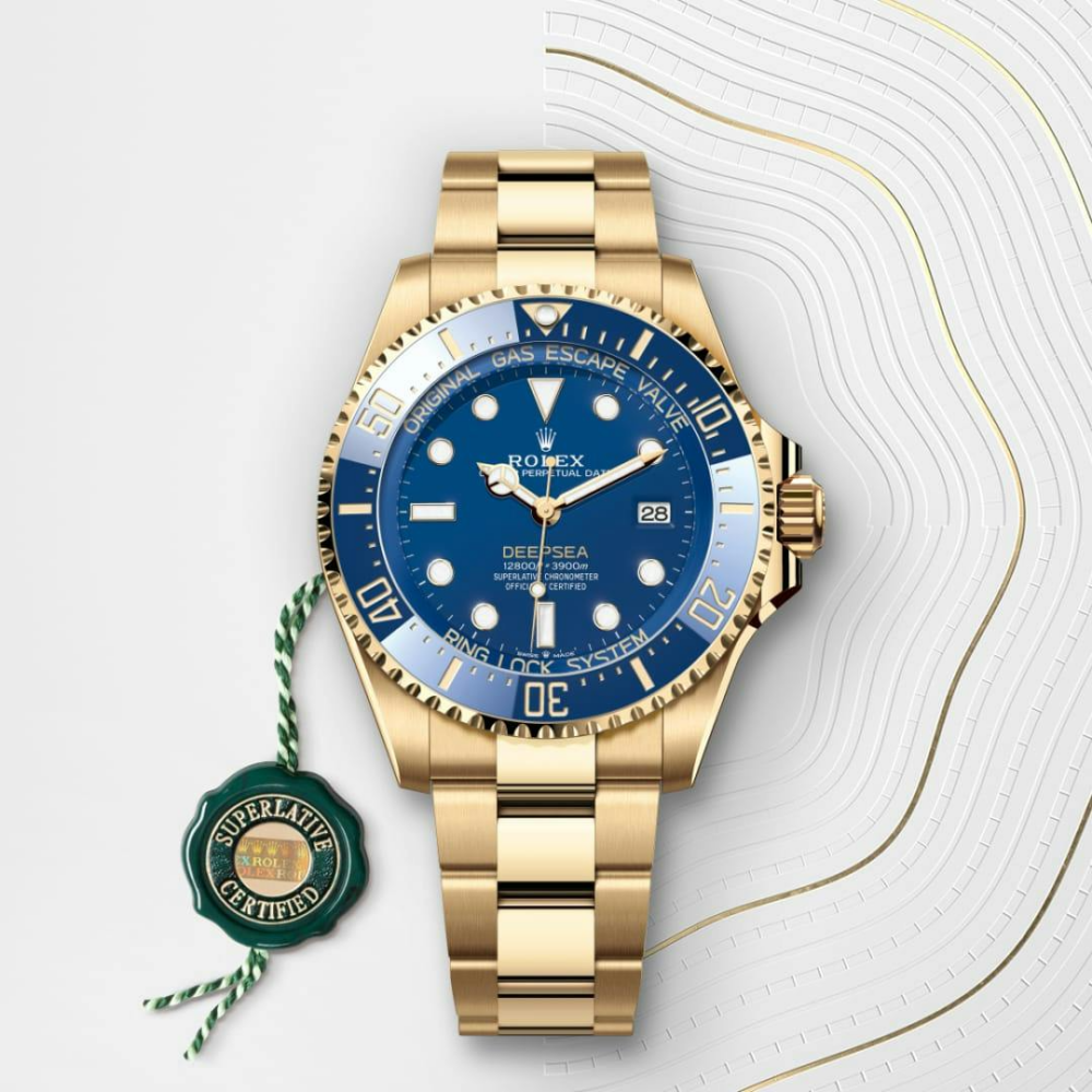 Deepsea Oyster, 44 mm, yellow gold