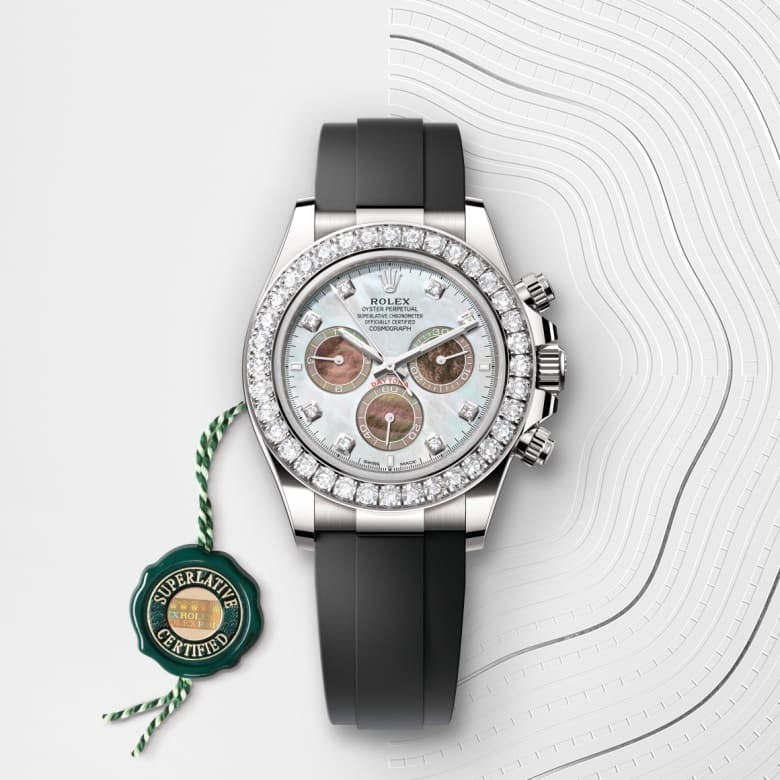 Cosmograph Daytona Oyster 40 mm white gold and diamonds