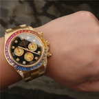 Cosmograph Daytona Rainbow Everose Gold Black Dial
