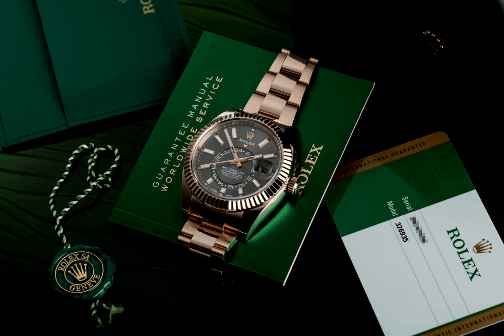 Sky – Dweller 42mm 18ct Everose Gold Chocolate Face