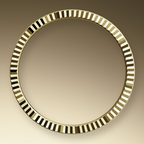 Day-Date Yellow Gold Pavé Dial Fluted Bezel