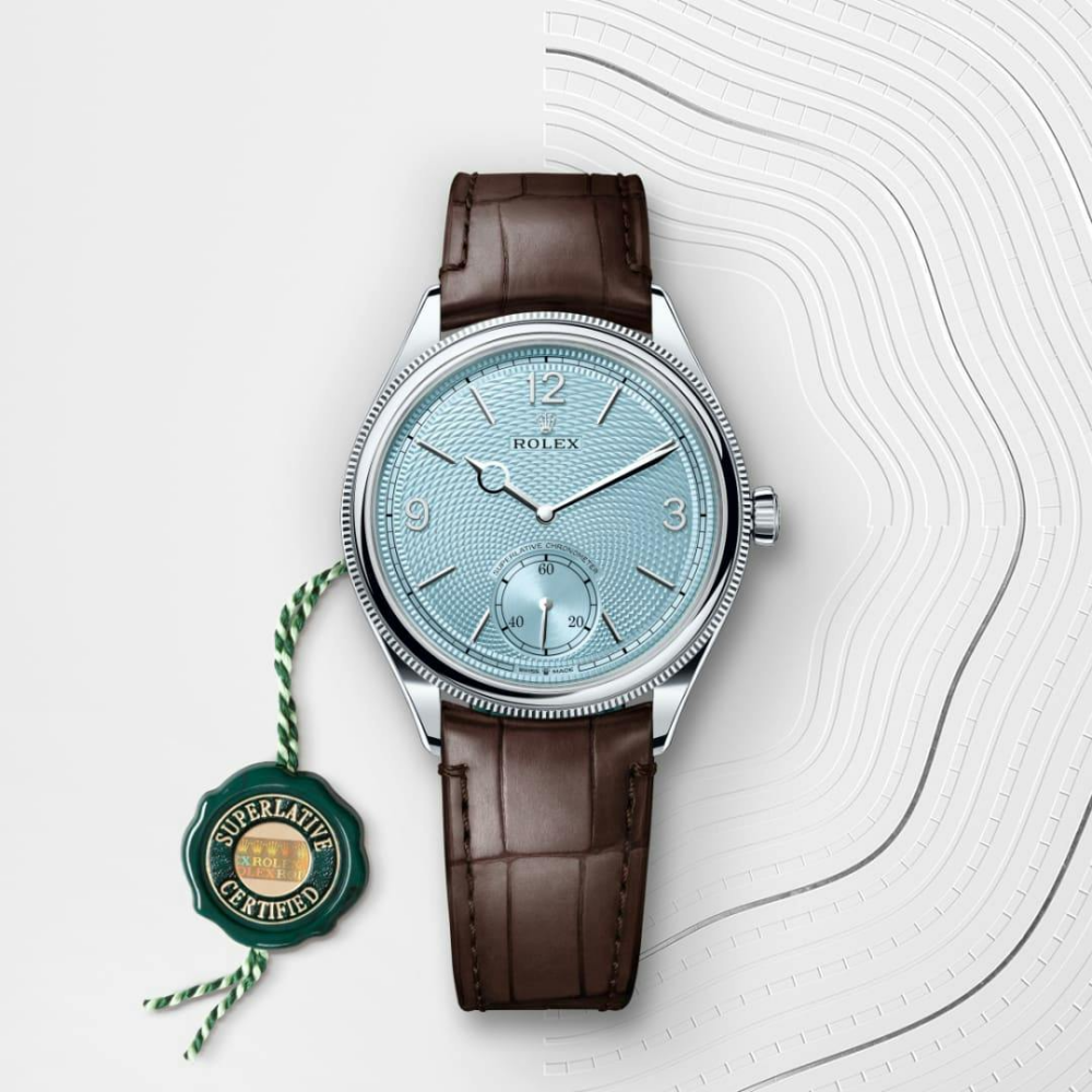 1908 39 mm, platinum, polished finish