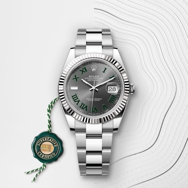 Datejust 41 Oyster, 41 mm, Oystersteel and white gold