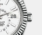 Sky-Dweller Stainless Steel, White Index Dial, 42 mm