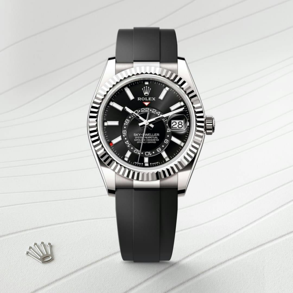Sky-Dweller Oyster, 42 mm, white gold
