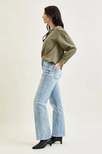 Women's High Waist Straight Leg Jeans