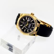 Sky-Dweller Oysterflex, 18K Yellow Gold, Black Index Dial 42 mm