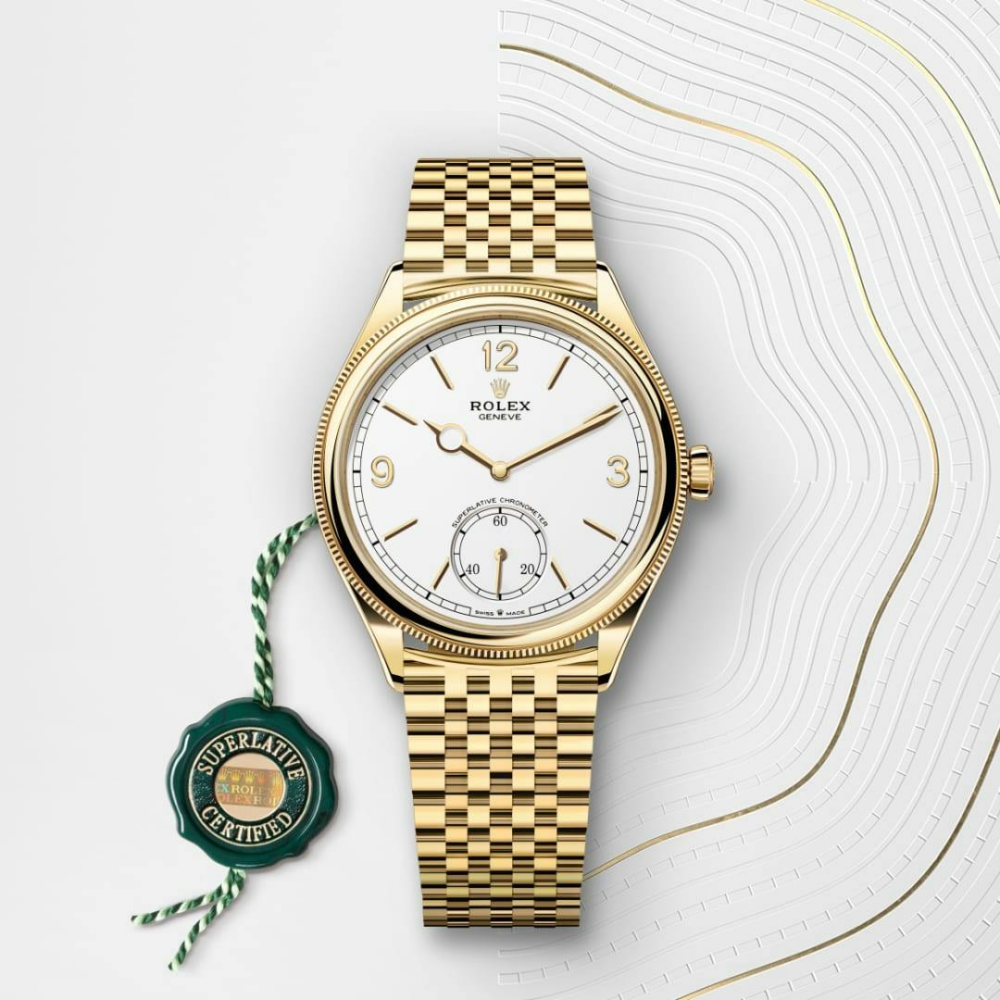 1908 39 mm, 18 kt yellow gold, polished finish