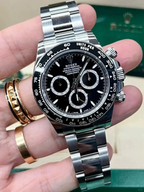 Cosmograph Daytona Stainless Steel Black Dial with Ceramic Bezel