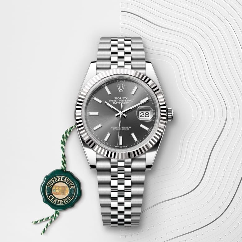 Datejust 41 Oyster, 41 mm, Oystersteel and white gold