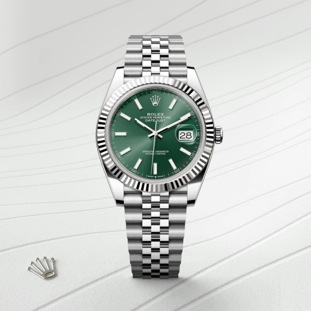 Datejust 41 Oyster, 41 mm, Oystersteel and white gold