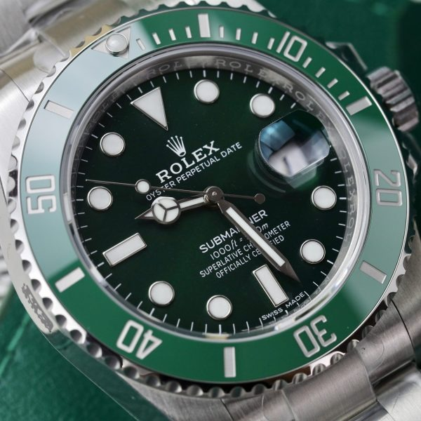 Submariner Stainless Steel “The Hulk” Green Dial Cerachrom Bezel